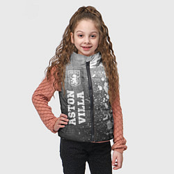 Детский жилет Aston Villa - grey gradient по-вертикали, цвет: 3D-черный — фото 2