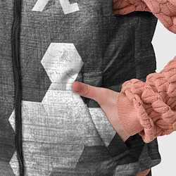 Детский жилет Half-Life - grey gradient вертикально, цвет: 3D-черный — фото 2