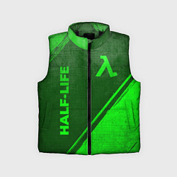 Детский жилет Half-Life - green gradient вертикально, цвет: 3D-черный