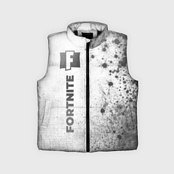 Детский жилет Fortnite - white gradient по-вертикали, цвет: 3D-черный
