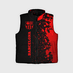 Детский жилет Barcelona - red gradient по-вертикали, цвет: 3D-черный
