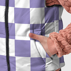 Детский жилет Квадраты фиолетовые, цвет: 3D-черный — фото 2