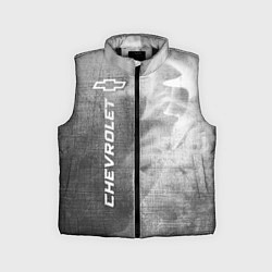 Детский жилет Chevrolet - grey gradient по-вертикали, цвет: 3D-черный