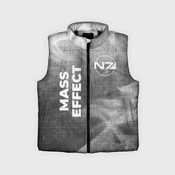 Детский жилет Mass Effect - grey gradient вертикально, цвет: 3D-черный