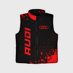Детский жилет Audi - red gradient вертикально, цвет: 3D-черный