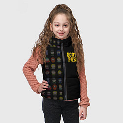 Детский жилет South park half pattern, цвет: 3D-черный — фото 2