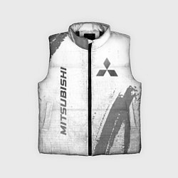 Детский жилет Mitsubishi - white gradient вертикально, цвет: 3D-черный