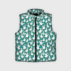 Детский жилет Злой гусь узор, цвет: 3D-черный