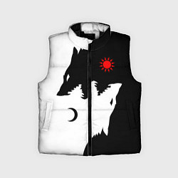 Детский жилет Инь янь волки, цвет: 3D-черный