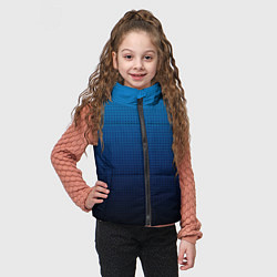 Детский жилет Из голубого в чёрный градиент с точками, цвет: 3D-черный — фото 2