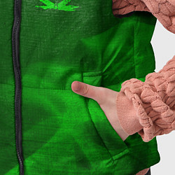 Детский жилет God of War - green gradient вертикально, цвет: 3D-черный — фото 2