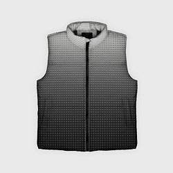 Детский жилет Градиент металлический тёмно-серый, цвет: 3D-черный