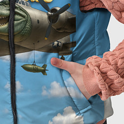 Детский жилет Bombardino Crocodillo мем, цвет: 3D-черный — фото 2