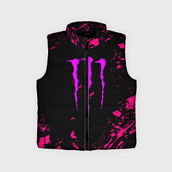 Детский жилет Monster energy неоновые краски лого, цвет: 3D-черный