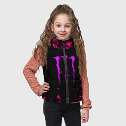 Детский жилет Monster energy неоновые краски лого, цвет: 3D-черный — фото 2