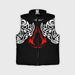 Детский жилет Силуэт ворона - Aссасинс Крид, цвет: 3D-черный