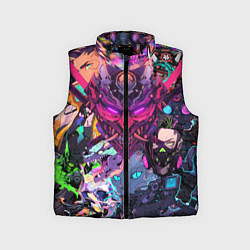 Детский жилет Стиль Cyberpunk, цвет: 3D-черный