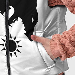 Детский жилет Мистические волки дня и ночи инь-янь, цвет: 3D-черный — фото 2