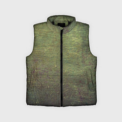 Детский жилет Абстракция - old board painted with green paint, цвет: 3D-черный