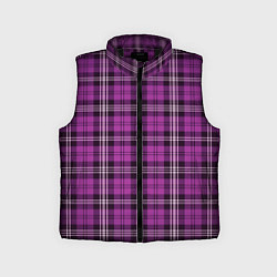 Детский жилет Color pink checkerboard, цвет: 3D-черный