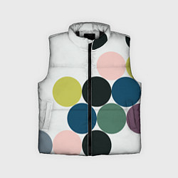 Детский жилет Кластер чил - абстракция, цвет: 3D-черный