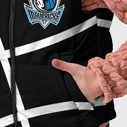 Детский жилет Даллас Маверикс - текстура черного мяча, цвет: 3D-черный — фото 2