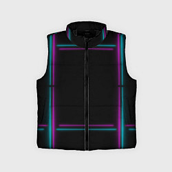 Детский жилет Neon pink light blue, цвет: 3D-черный