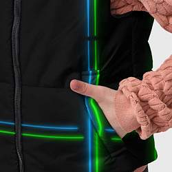 Детский жилет Neon green light blue, цвет: 3D-черный — фото 2