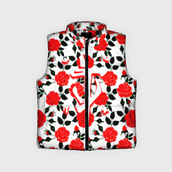 Детский жилет Doom розы, цвет: 3D-черный