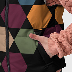 Детский жилет Honeycombs autumn colors, цвет: 3D-черный — фото 2