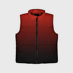 Детский жилет Red gradient, цвет: 3D-черный