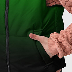 Детский жилет Green gradient, цвет: 3D-черный — фото 2