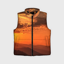 Детский жилет Закат на перевале актопрак, цвет: 3D-черный