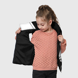 Детский жилет Doom стильная геометрия, цвет: 3D-черный — фото 2