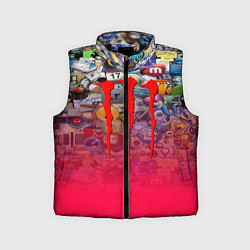 Детский жилет Monster energy social stiker