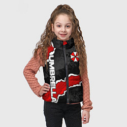 Детский жилет Umbrella corp - разрывы, цвет: 3D-черный — фото 2