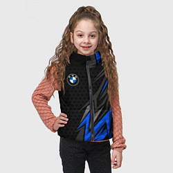 Детский жилет БМВ - синий спорт, цвет: 3D-черный — фото 2