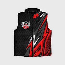 Детский жилет Федерация бокса - Россия, цвет: 3D-черный