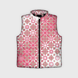 Детский жилет Звездная россыпь-розовый, цвет: 3D-черный