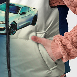 Детский жилет Ford gt500 - градиент, цвет: 3D-черный — фото 2