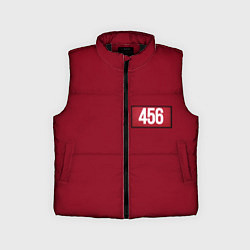 Детский жилет Игрок 456 Красная униформа, цвет: 3D-черный