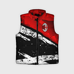 Детский жилет ФК Милан - потертости, цвет: 3D-черный