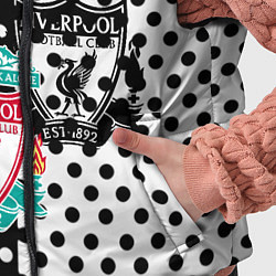 Детский жилет Liverpool черно белые точки, цвет: 3D-черный — фото 2
