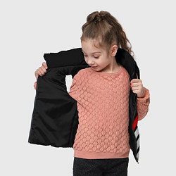 Детский жилет Арсенал геометрия полосы, цвет: 3D-черный — фото 2