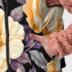 Детский жилет Крупные жёлтые цветы, цвет: 3D-черный — фото 2