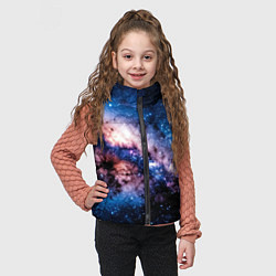 Детский жилет Фантастический космос звёзды и туманности, цвет: 3D-черный — фото 2
