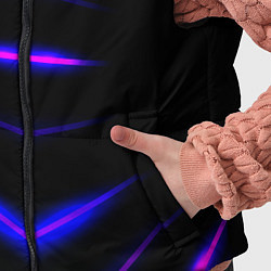 Детский жилет Color black neon stripes, цвет: 3D-черный — фото 2