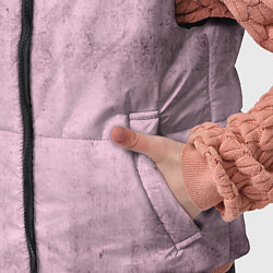 Детский жилет Текстура розовый бетон, цвет: 3D-черный — фото 2