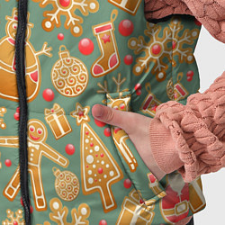 Детский жилет Имбирные пряники, цвет: 3D-черный — фото 2