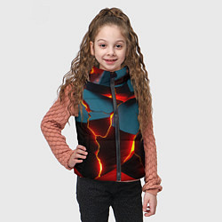 Детский жилет Orange glow, цвет: 3D-черный — фото 2